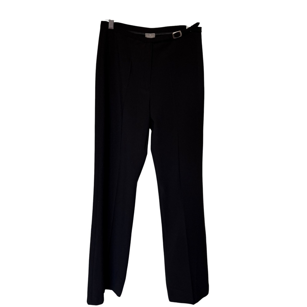 NAF NAF Dress Pants Women Size 38 Black Excellent Side Buckle Tailored Trousers